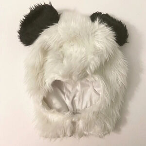 Panda Hood Adults Costume Halloween Mask Headwear Hook  and Loop Closure Cosplay